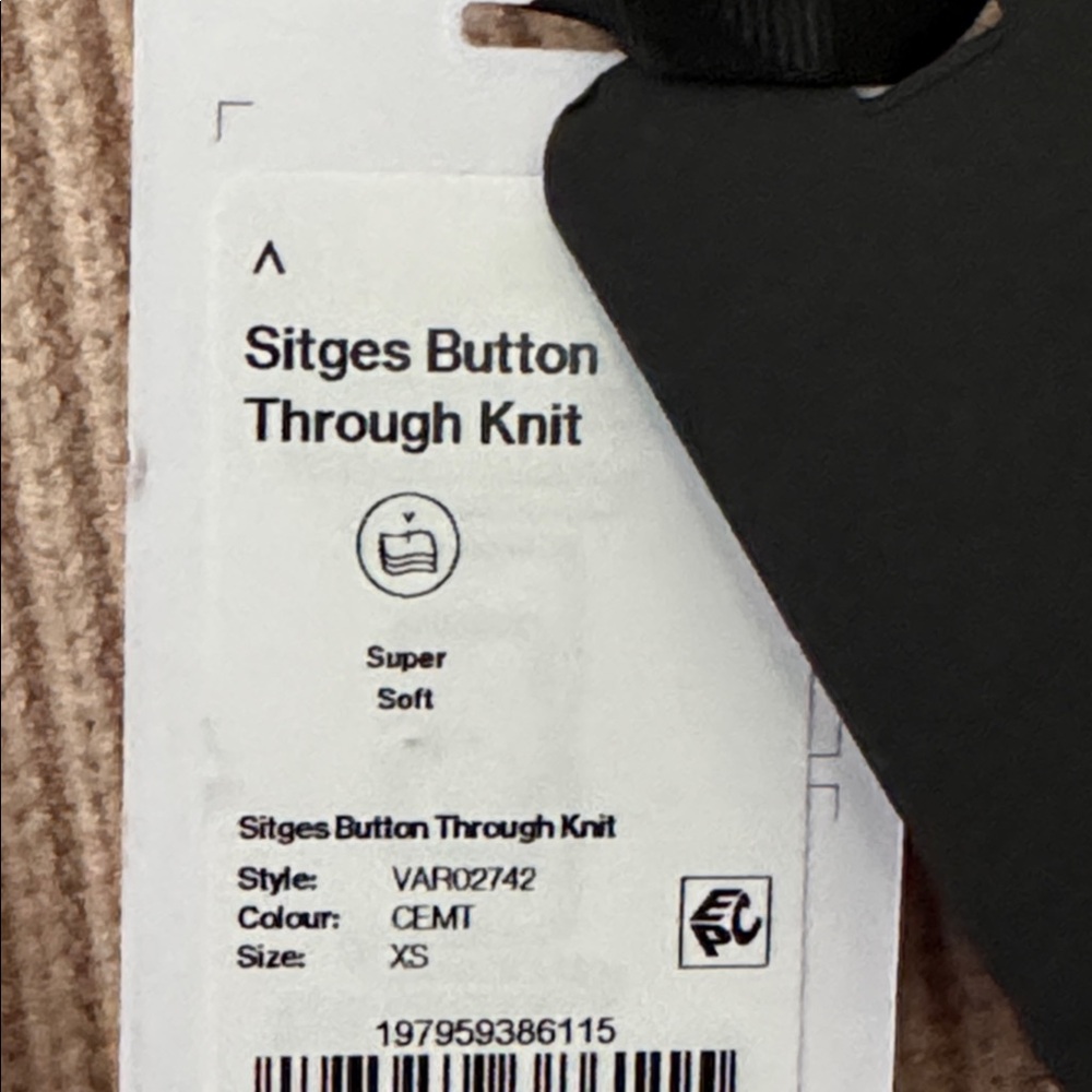 NWT Varley Sitges Button Through Cardigan Sweater Size XS - Picture 8 of 12